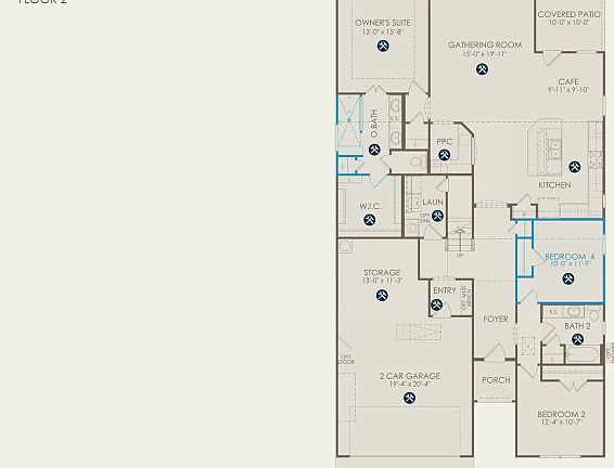 Mooreville Floor Plan, Quick Move-in Home, Floor 1