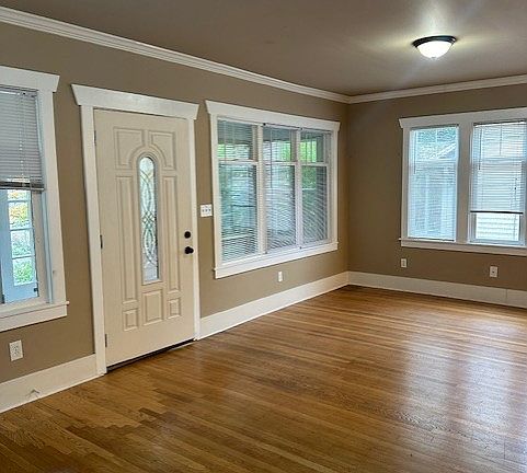 Living room entrance to covered porch