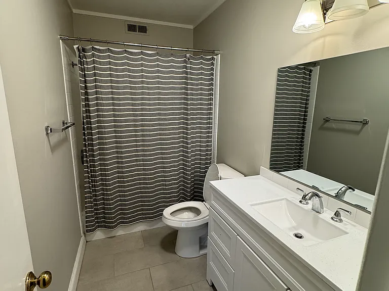 Tile in newer bathroom