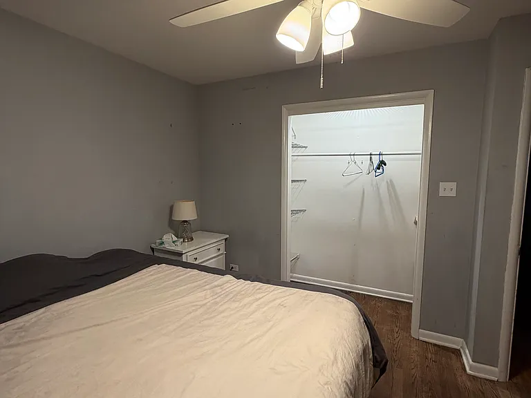 King mattress bedroom & closet