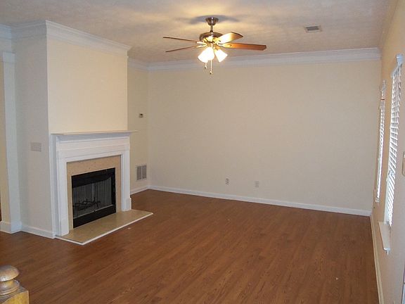 Living room with fireplace