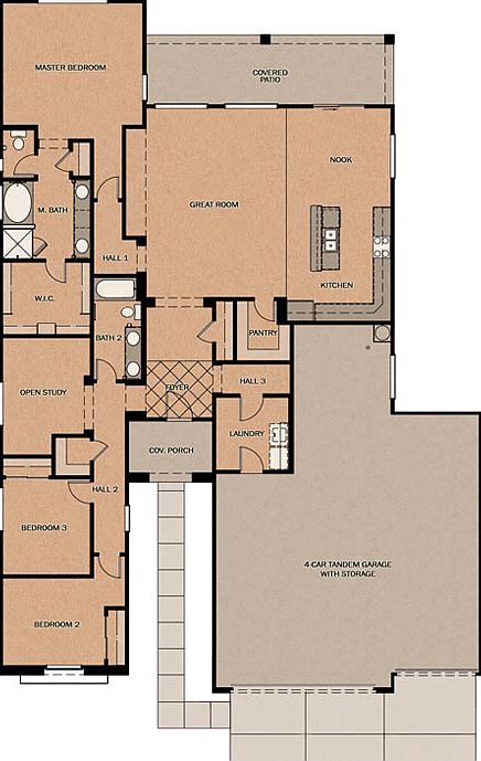 Barcelona w/ Huge Garage Floorplan