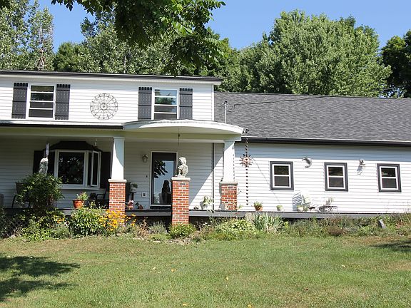Covered and open front deck