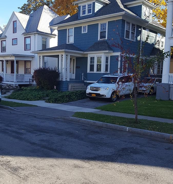 front of the house