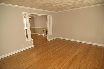 Living Room with Hardwoods and Molding