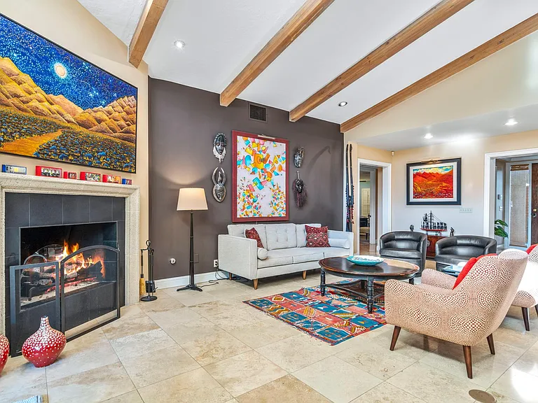 Great room with view to master bedrooms.