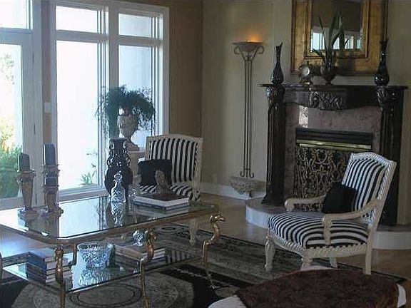 Living Area With Gas Fireplace