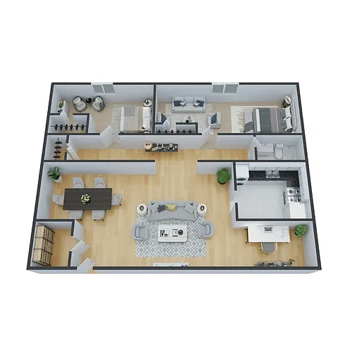 Floor plan Two Bedroom