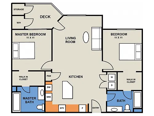 Floor plan The Midvale- East