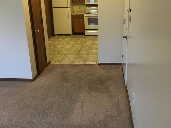 Looking into kitchen from living room