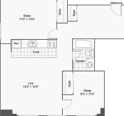 811 sqft 811 sqft