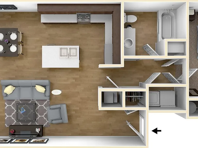 1x1 Floorplan