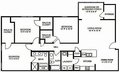 Floor plan 3 Bedroom
