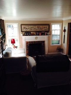 Gas fireplace-living room