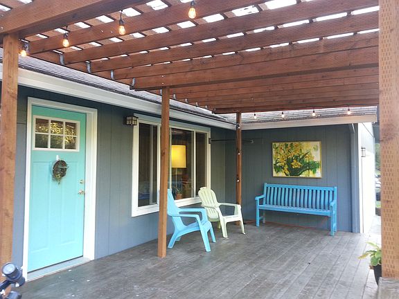 Large covered deck