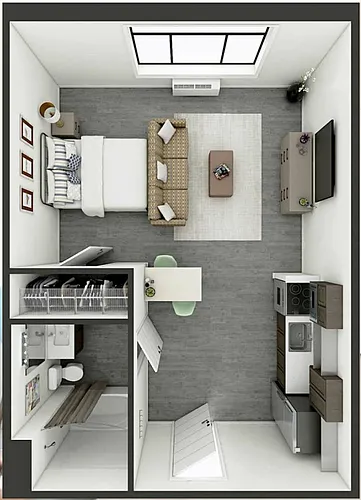 Floor plan Studio-Plus