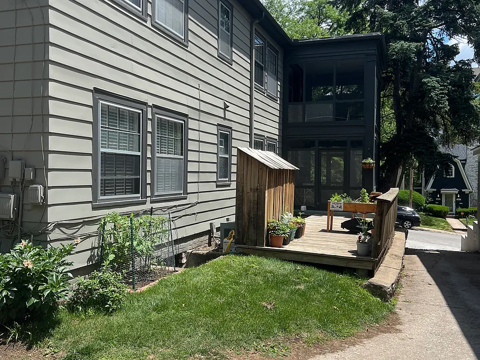 screened porches and deck