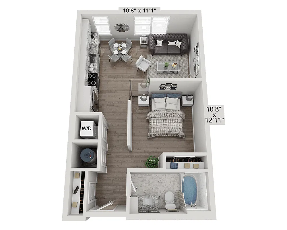 Floor plan Studio E1A