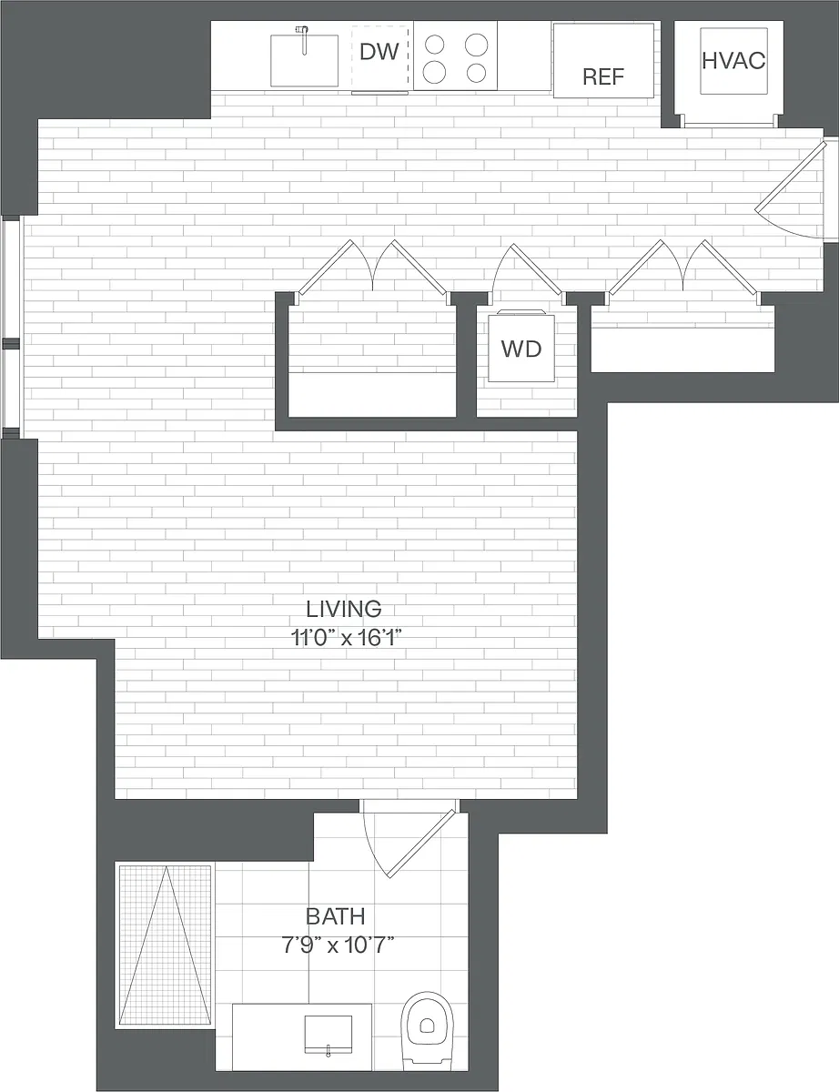 Floor plan Studio-SH1
