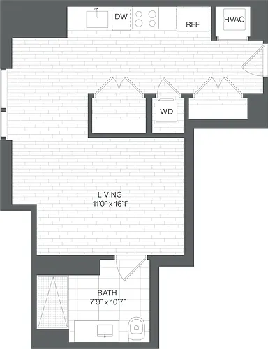 Floor plan Studio-SH1