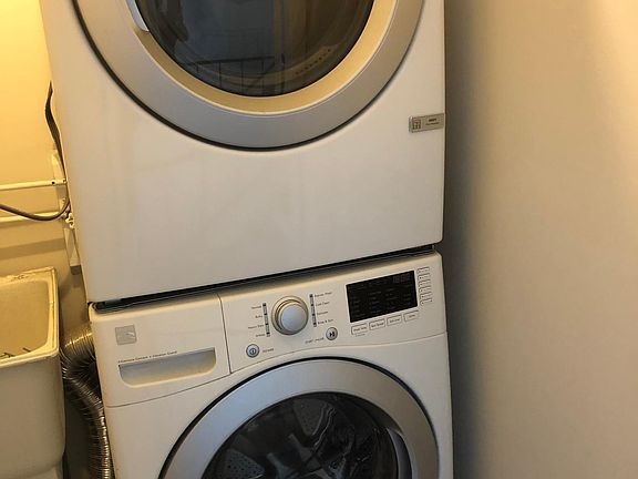 Washer dryer closet on second floor