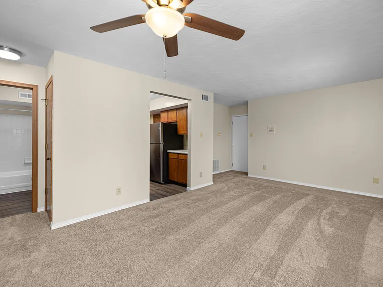Deerfield Apartments | 2 Bedroom Traditional Style | Living & Dining Space Deerfield Apartments | 2 Bedroom Traditional Style | Living & Dining Space