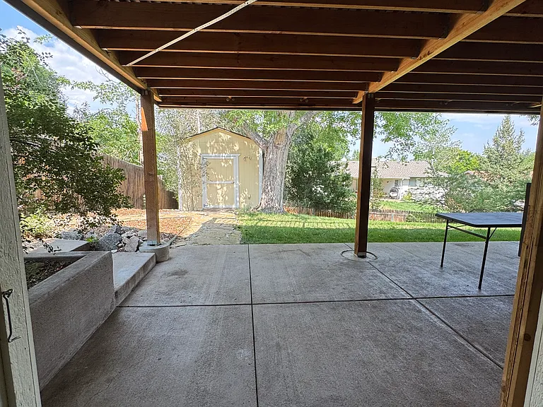 view from walk out basement doorway