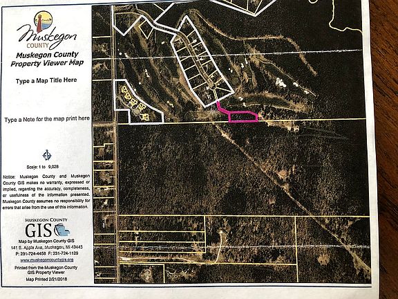 Aerial of Lot Highlighted