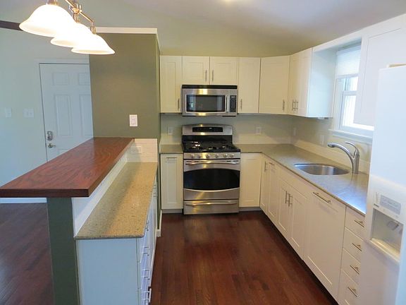 kitchen towards ovens