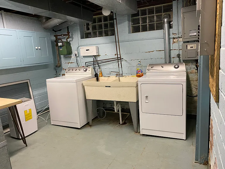 Washer Dryer in basement