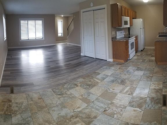 Living Room, Dining Room & Kitchen