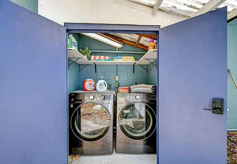 Our dedicated laundry area is secured and locked. Each unit gets their own dedicated day to do laundry. Often times I am able to get you additional times and days with proper communication