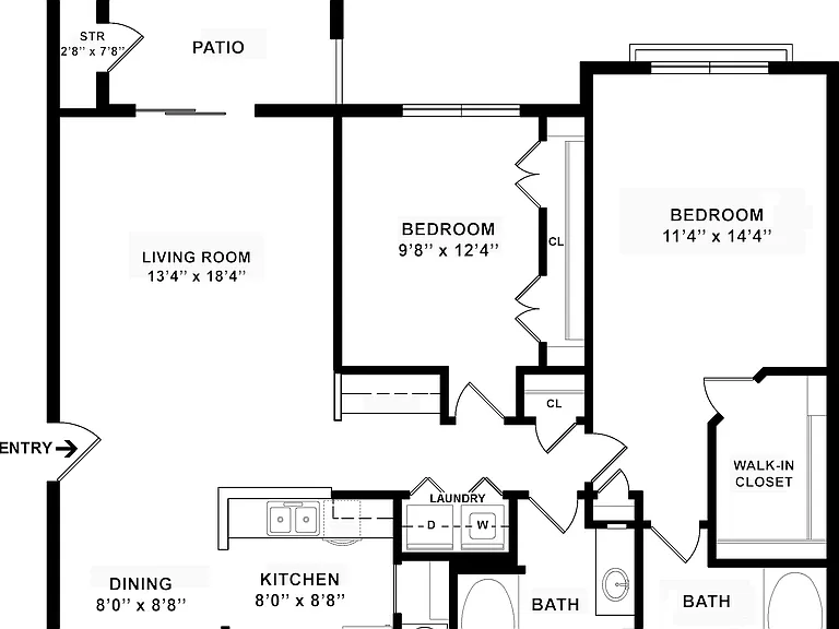 B2 Floor Plan W Dimensions B2 Floor Plan W Dimensions