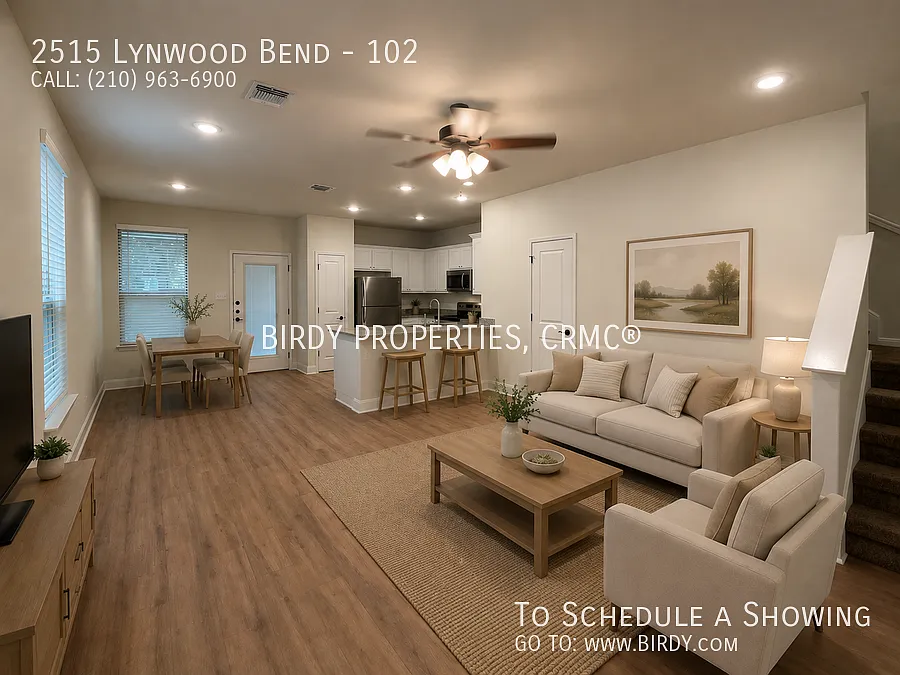 "Charming 3-Bedroom Duplex with 2.5 Baths at 2515 Lynwood Bend, San Antonio - Spacious Living Awa... — Photo 2