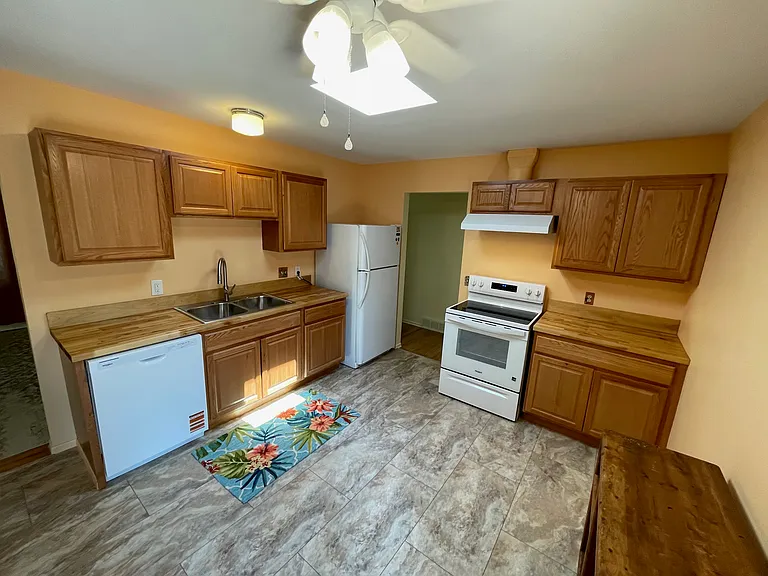 New oven and new dishwasher along with new cabinets and countertops.