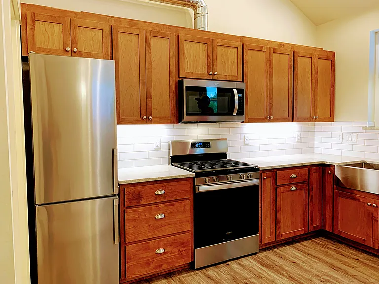 Spacious and open kitchen.