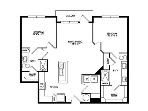 Floor plan B1D