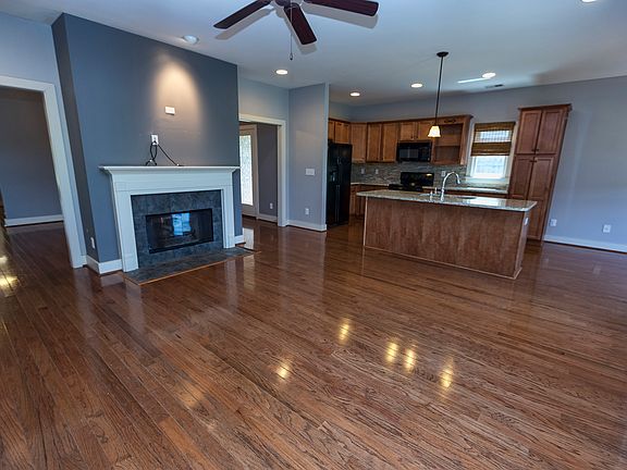 Living Room with hardwoods
