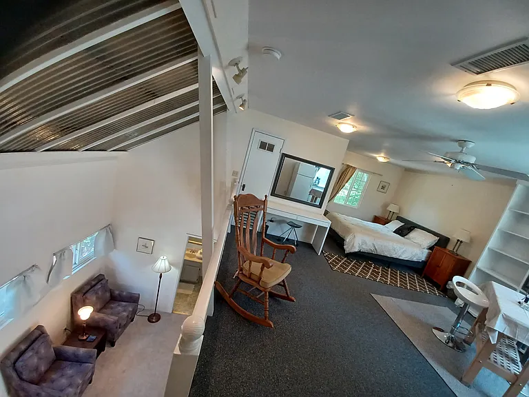 View from 2nd floor from loft area, looking down to the 1st floor