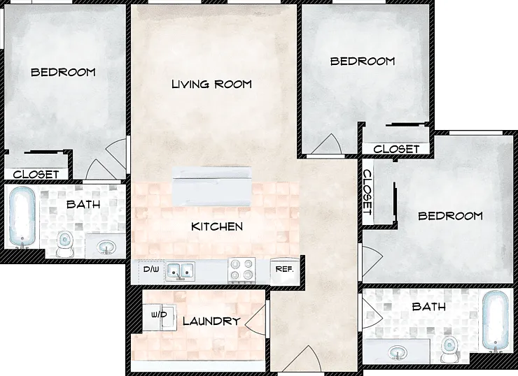 D3 Floorplan Diagram