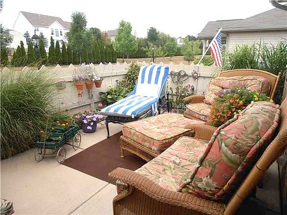 Patio is spacious and enclosed