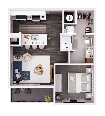 Floor plan Park-1C