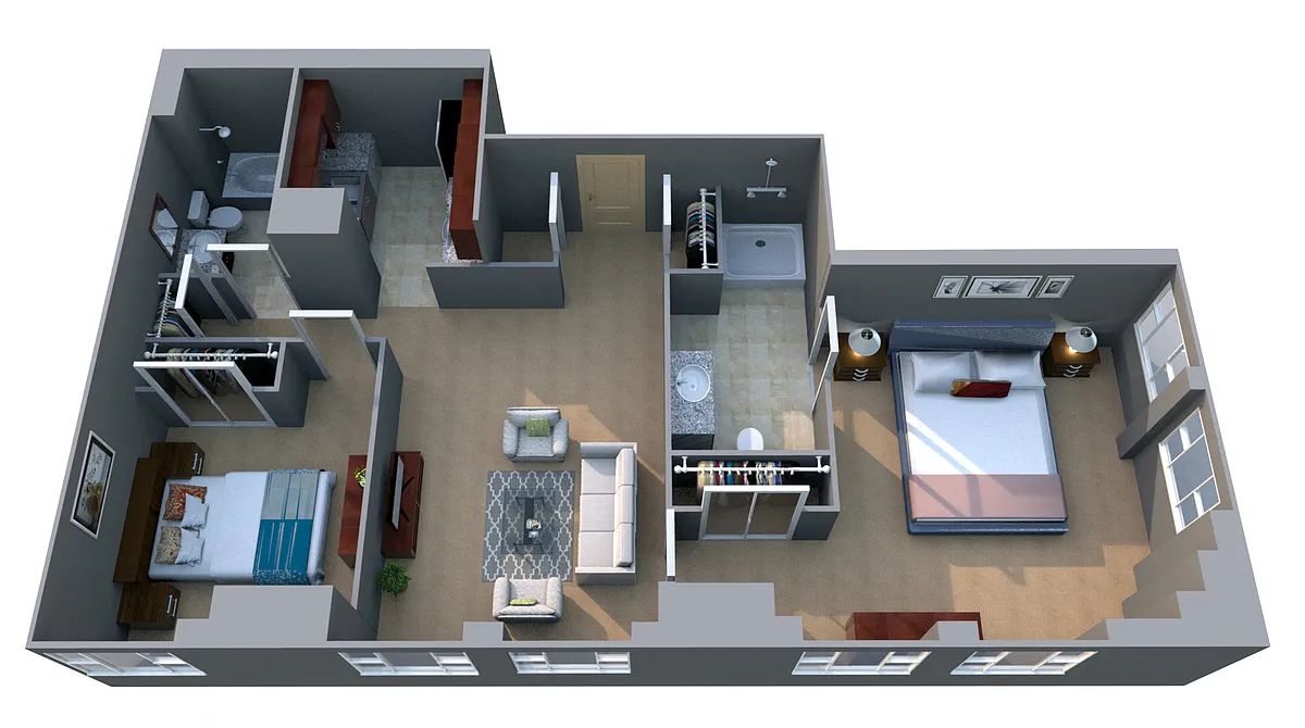 Floor plan 39 West Lex 2 Bed 2 Bath