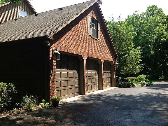 3 car attached garage