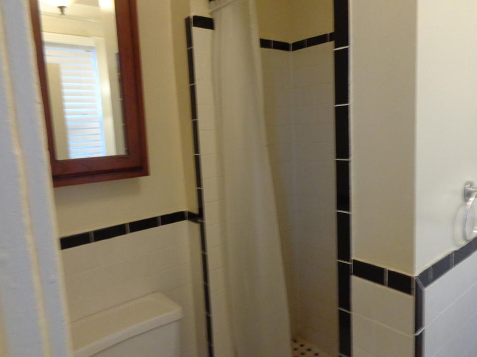 Shower in bathroom