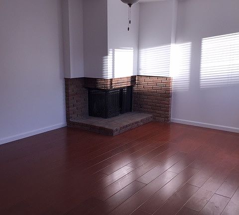 living room, fireplace