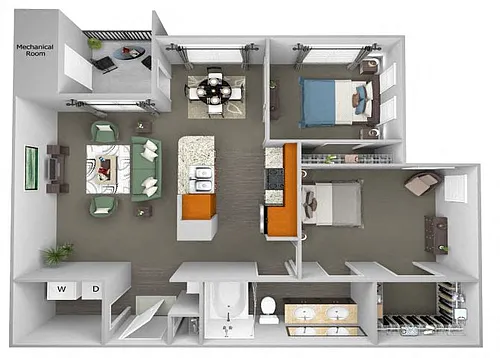 Floor plan B1 (Aquila)