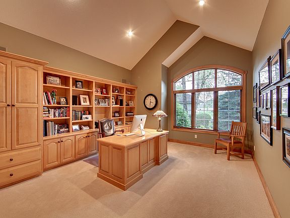 The large office with custom