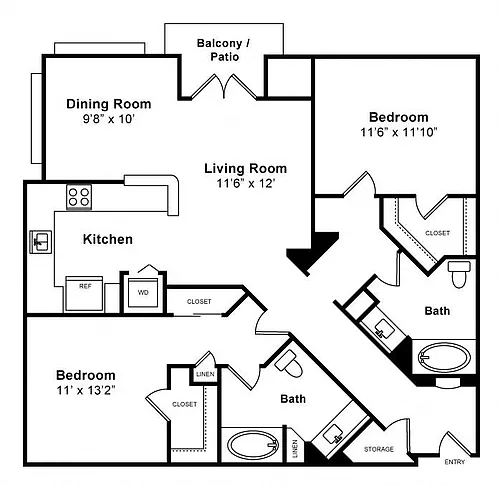 Floor plan Monroe