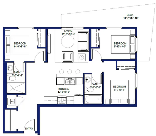 Floor plan D-403